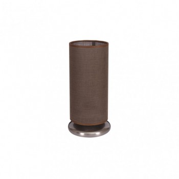 Distribuidor - Lâmpadas Diversas | Sobre Mesas Clássicas | SOBREMESA 1L MARRON CILINDRICO (29X13) Ref: 2.710/1-MARRON